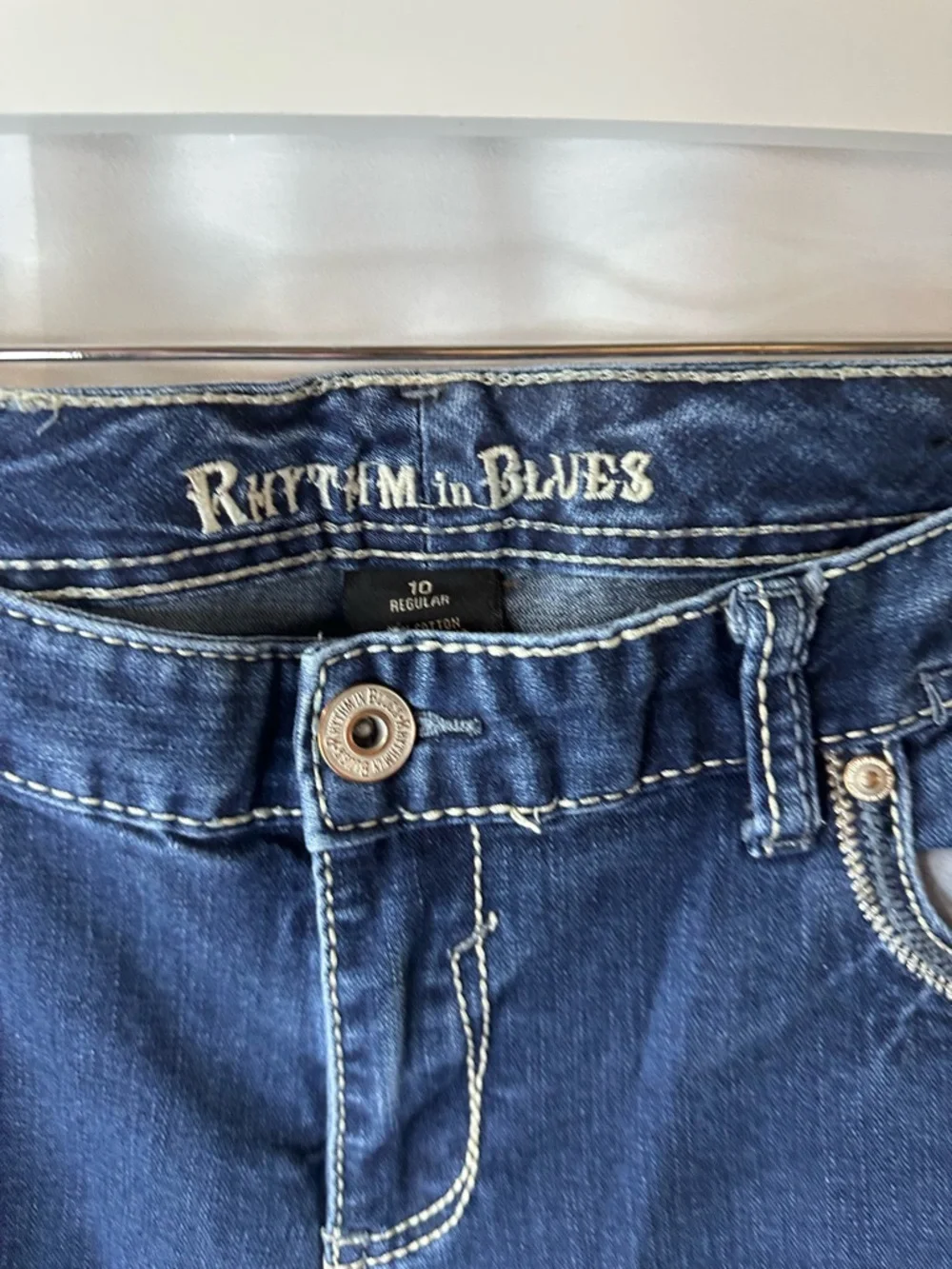 Rhythm & Blues Women's Boot Cut Jeans - Dark Blue - Picture 4 of 11